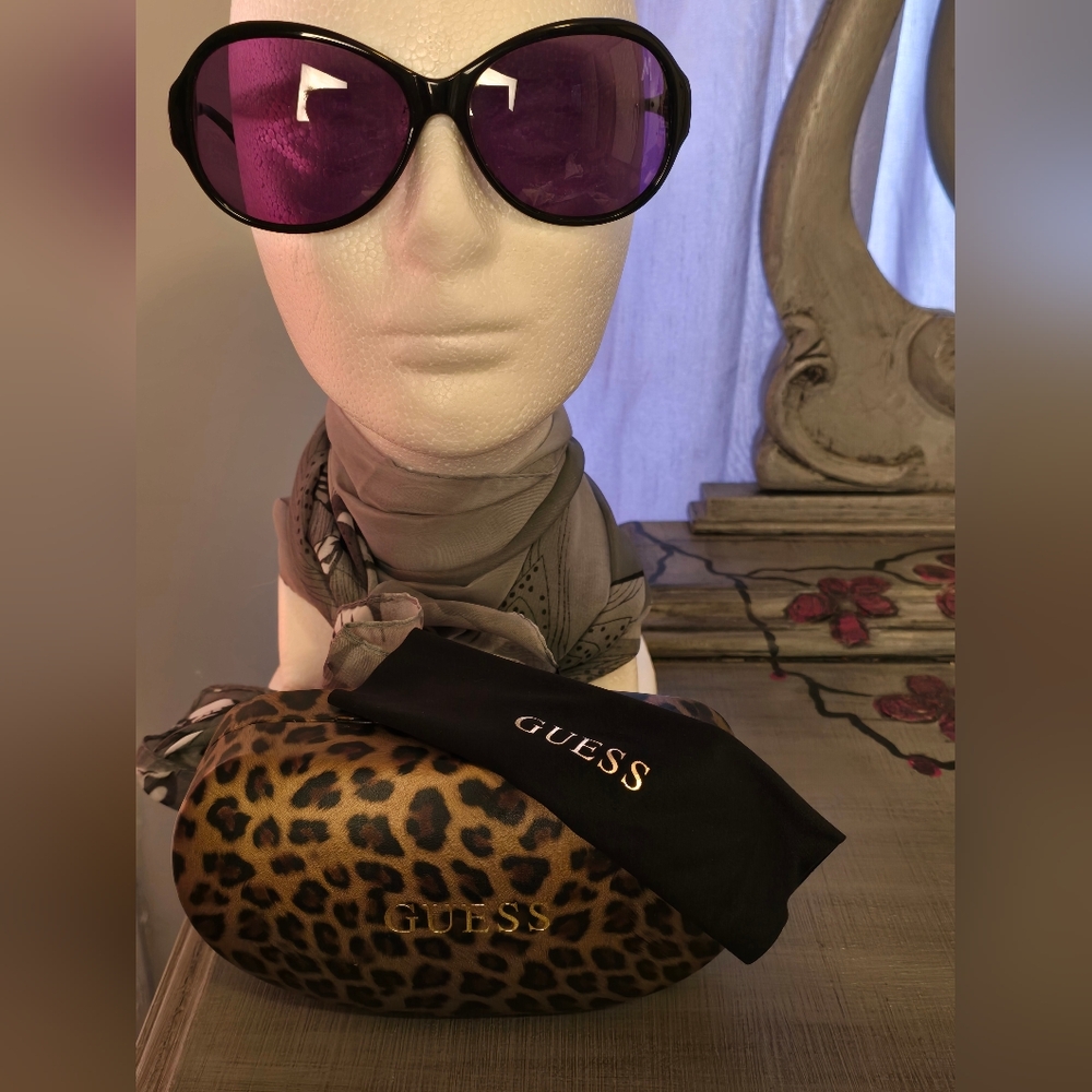Guess by Marciano Sunglasses. Box and Dust Cloth. EUC